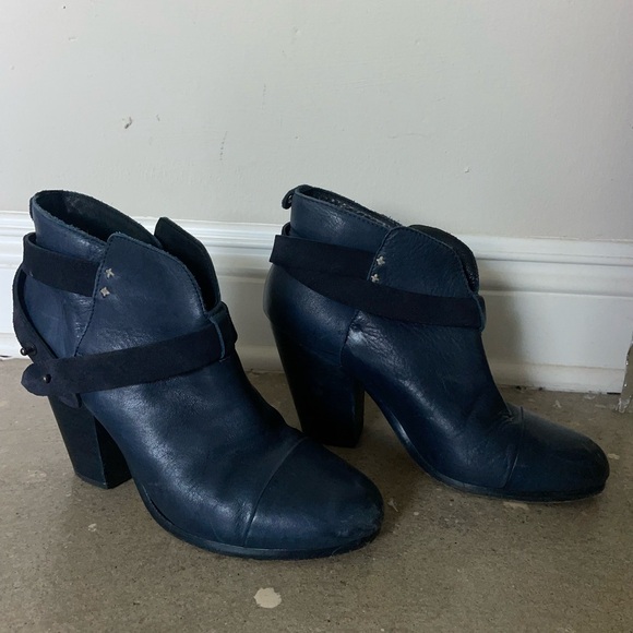Rag and Bone Harrow Boot in Navy - Picture 8 of 9